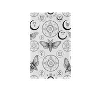 Skull Moon Black White Flame Retardant PC Blank Switch Wall Plate Cover for Outlets, Switch Plate Covers Decorative 4.50 x 2.76 Inch