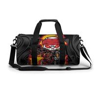 Skull Motorcycle Sport Duffel Bag Gym Bag Weekend Overnight Bag for Travel Camping Hiking Beach 45x23x23cm