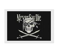 Skull Never Say Die Full Round Drill Diamond Art Kits Accessories Craft Home Wall Decor 8"x12"
