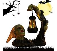 Skull Nightstand Lamp - Decorative Skulls Night Light Ornament,Modern Gothic Skull Table Lamp | Desk Lamps | Creative Skulls Atmosphere Lamps, Gothic Home Decor for Bedroom Living Room Di