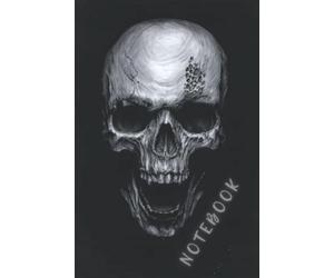 Skull Notebook: A handy and practical, original ruled journal/diary for men, women, boys, girls, grandparents. College Ruled 100 Pages - Medium comfortable size 6 x 9.