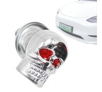 Skull Number Plate Screws - Motorcycle Number Plate Frame with 3D Skull Design | High Performance Wheel for Bicycle Number Plates, Screws for Cars, Trucks, SUVs and Modified Vehicles