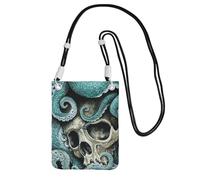 Skull Octopus Art A Large Capacity Crossbody Phone Case For Worry Free Travel