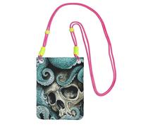 Skull Octopus Art A Large Capacity Crossbody Phone Case For Worry Free Travel