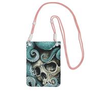 Skull Octopus Art A Large Capacity Crossbody Phone Case For Worry Free Travel