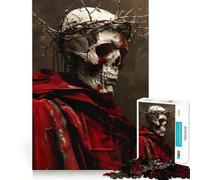 Skull of A Dead Skeleton Jigsaw Puzzles for Adults1000 Piece Sharp Logic Toy Together Fun Tight Cut Memorable Gift 38x52cm