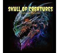 Skull of Creatures A Dark and Mysterious Coloring: HORROR Black Paper Coloring Book | Unlock the Secrets of Skull of Monster Through Coloring