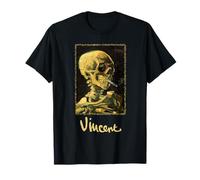 Skull of Skeleton with Burning Cigarette by Vincent van Gogh T-Shirt