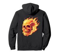 Skull on fire, flame, Rock, modern and design! Pullover Hoodie