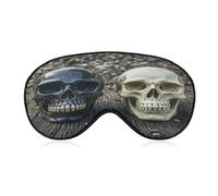 Skull on The Ground Sleep Mask for Men Women Elastic Strap Eyeshade Lightweight Sleeping Blindfold Soft Breathable Eye Cover Comfortable Sleep Shade Cover for Sleeping Travel