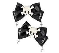 Skull Pass Ribbon Hair Fasteners Medieval Hair Accessories For Women Men Soft Woven Fabric Not Slip Hairpins For Daily l