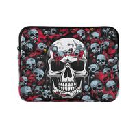 Skull Pattern Laptop Sleeve Bag for 13-13.3Inch, Waterproof Shockproof Laptop Quilting Case, Slim Lightweight Design for Work-M