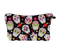 Skull Pencil Bag | Pen Case Pouch for School - Gothic Pencil Case, Halloween Pencil Pouch School, Large Storage Pen Bag for Teen Girl Boy