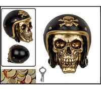Biker Skull Money Box (Biker Model 16 x 13 cm)