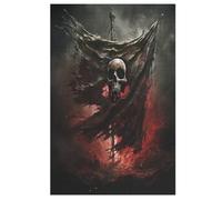 Skull Pirate Wooden Puzzles Jigsaw Puzzle 1000 Pieces for Adults Creative Difficult Challenging Game （78×53cm）