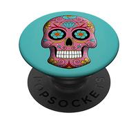 Skull Pop Socket for Phone PopSockets Day of the Dead Skull PopSockets Adhesive PopGrip
