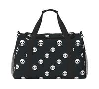 Skull Print Duffel Bag for Travel Weekender Overnight Carry On Bag Women Men Gym Luggage Bag Carry on