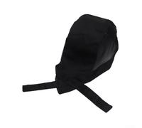 Skull Print Mesh Chef Hat Designed for Adult Chefs Seeking Style and Function in the Kitchen Adjustable Back Ribbon for Secure Fit (A)