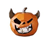 Skull Pumpkin Decor Spooky Resin Skeleton Head Display