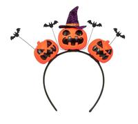 Skull Pumpkin Hairhoop For Adult Kids Theme Party Costume Headband Day Of The Death Scary Headpiece Halloween Headwear Skull Bat Hairband