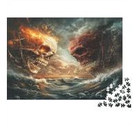 Skull Puzzles for Adults - Jigsaw Puzzles for Adults 1000 | Adult Jigsaw Puzzles 1000 Pieces Premium & Durable for Stress Relief 1000pcs (75x50cm)