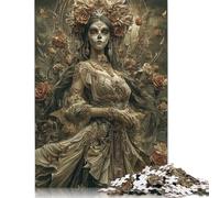 Skull Queen's Elegance Creative Square Jigsaw Puzzles for Adults And Wooden Puzzles Challenging Game 1000pcs (75x50cm)