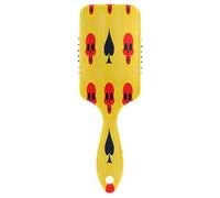 Skull Red Black Spade Yellow Massage Comb Hair Brush, Anti Static Brush, Comb Healthy Hair, Hair Combs Women Accessories