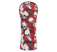 Skull Red Terrible Head Covers for Golf Clubs Waterproof Headcover with Number Tag for Driver, Fairway Wood Hybrid