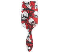Skull Red Terrible smooth brush thick hair Designed scalp massager brush for thin hair with Ergonomic handle cepillo para cabello