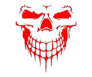 Skull Reflective Stickers | Skull Car Stickers Reflective Decals, Cartoon Vinyl Car Exterior Decoration Accessories for Bonnet, Doors, Bumpers, Windows Geruwam