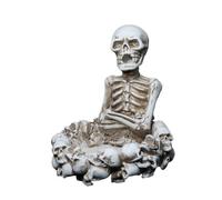 Skull Resin Ashtray Creative Handmade Retro Desktop Home Decor Accent