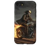 Skull Rider in Storm with Trails of Fire Case for iPhone SE (2020) / 7 / 8