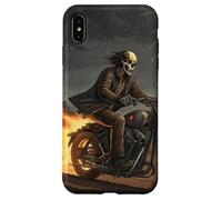 Skull Rider in Storm with Trails of Fire Case for iPhone XS Max