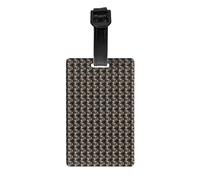 Skull Rock Roll Skeleton Bone Print Luggage Tags for Suitcases Waterproof Backpack Labels Family Travel Essentials