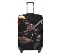 Skull Rock Roll Skeleton Bone Print Travel Luggage Cover Baggage Suitcase Cover Protector Skins 18-32 Inch Luggage
