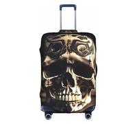 Skull Rock Roll Skeleton Bone Print Universal Stylish Suitcase Cover Elastic Washable Anti Scratch Luggage Protector
