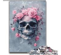 Skull Rose 2000 Pieces Jigsaw Puzzles for Adults And Teens, Challenging Game And Family Play Parent-child Interaction (70x100cm)