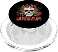 Skull Rose Livin' the Dream PopSockets PopGrip for MagSafe