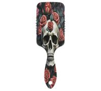 Skull Roses Air Comb, Detangling Brush, Anti Static Brush, Hairbrush Modern