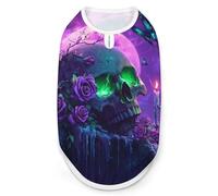 Skull Roses Butterfly Purple Moon Dogs Shirts Lightweight T-Shirts Sleeveless Pet Vest Soft Puppy Clothes