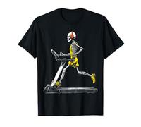 Skull Running Treadmill Fitness Running Headphone Art Skull T-Shirt