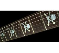 Skull Running Wild White & Black Deluxe Fret Markers Inlay Stickers Guitar & Bass Fingerboard