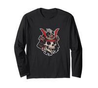 Skull Samurai Helmet Warrior Japan Long Sleeve T-Shirt