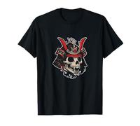 Skull Samurai Helmet Warrior Japan T-Shirt
