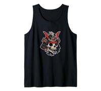 Skull Samurai Helmet Warrior Japan Tank Top
