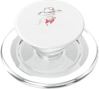 Skull Say When Funny Skeleton Tshirt Funny Western Cowboy PopSockets PopGrip for MagSafe