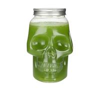 Skull Shape Drinking Bottle 500ml / 800ml Spooky Rebruitable Decoration | Skull Salt Pots For Kitchen Bathroom Table Baking Cooking Household Outdoor Camping Restaurant Bar