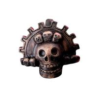 Skull-Shaped Clay Screaming Whistle, 125+ dB Loud Human-Like Screams, Perfect for Halloween, Collectibles, and Cultural Gifts (Vintage gears)