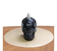 Skull Shaped Incense Cone Burner, Incense Cone Holder, Resin Skull Gothic Statue | Horror Creative Resin Incense Stick Holder, Incense Holder