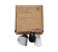 Skull Shaver Accessory Attachments - Beard Trimmer, Nose and Ear Trimmer, Seamless Compatibility, for Pitbull, Palm and Butterfly Kiss Shavers